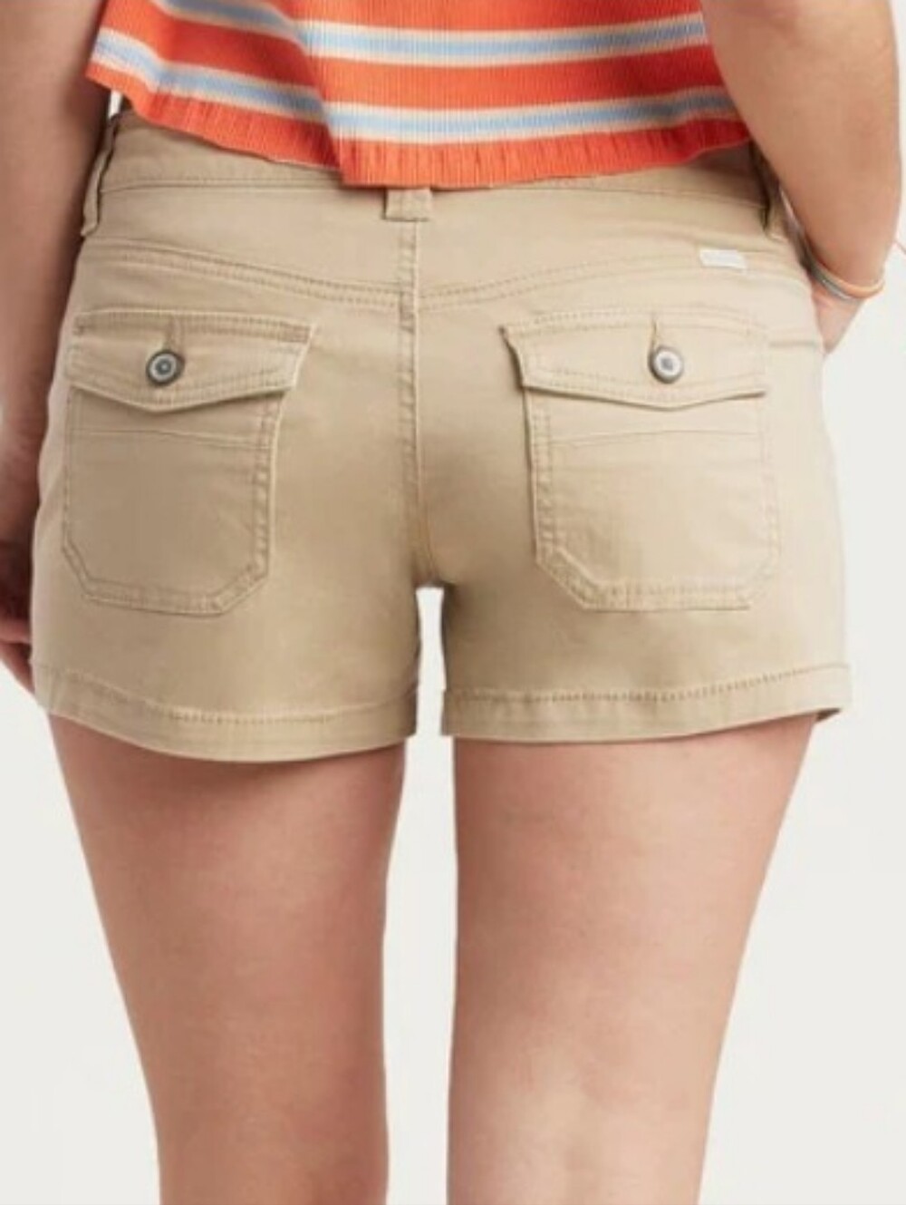 Lot of 2 Unionbay Delaney 3.5" Twill Stretch Shorts. Navy And Tan Both Size 9 - Picture 5 of 11